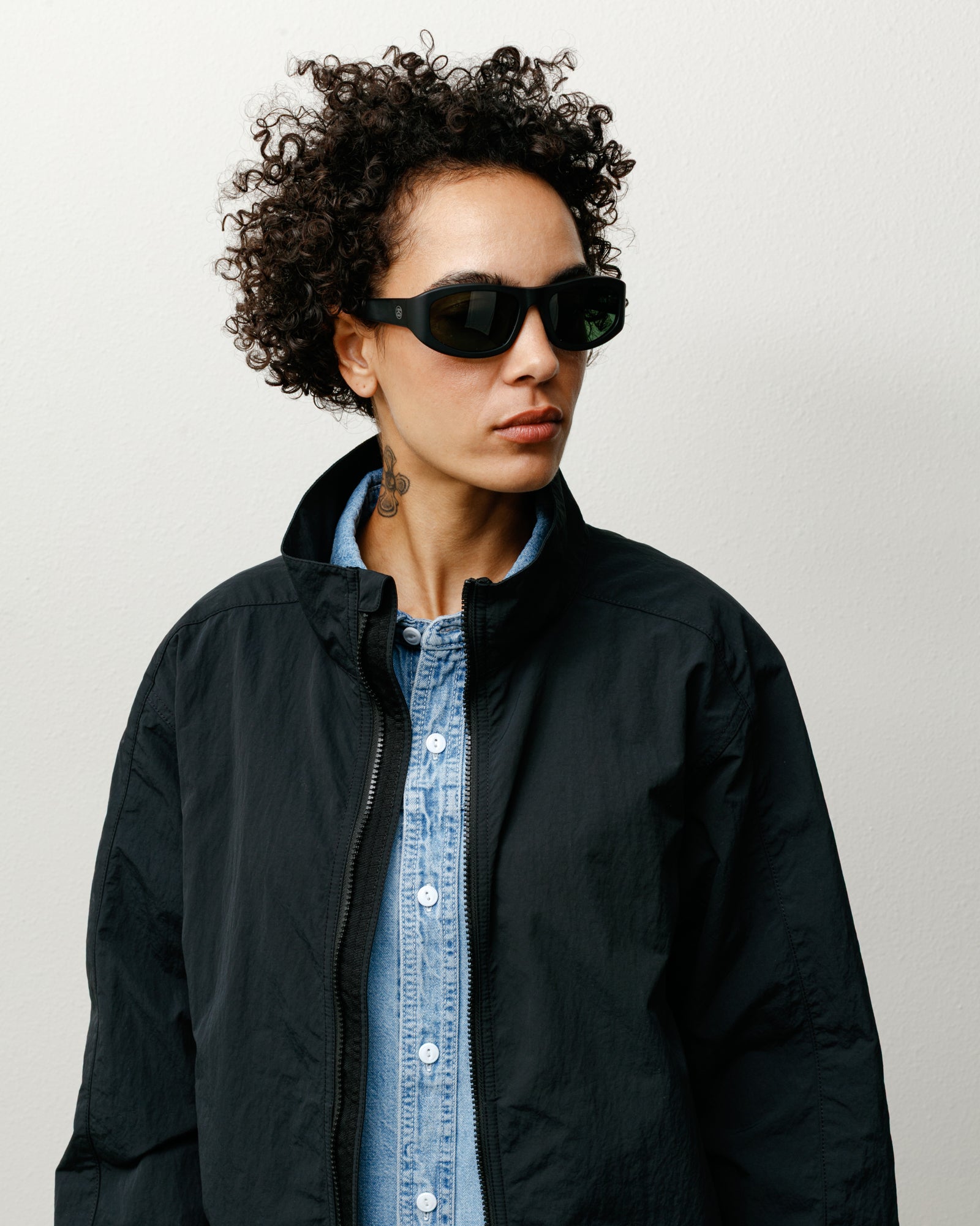 Landon Sunglasses – Matte Black/Green Lens | Eyegear | Stüssy UK
