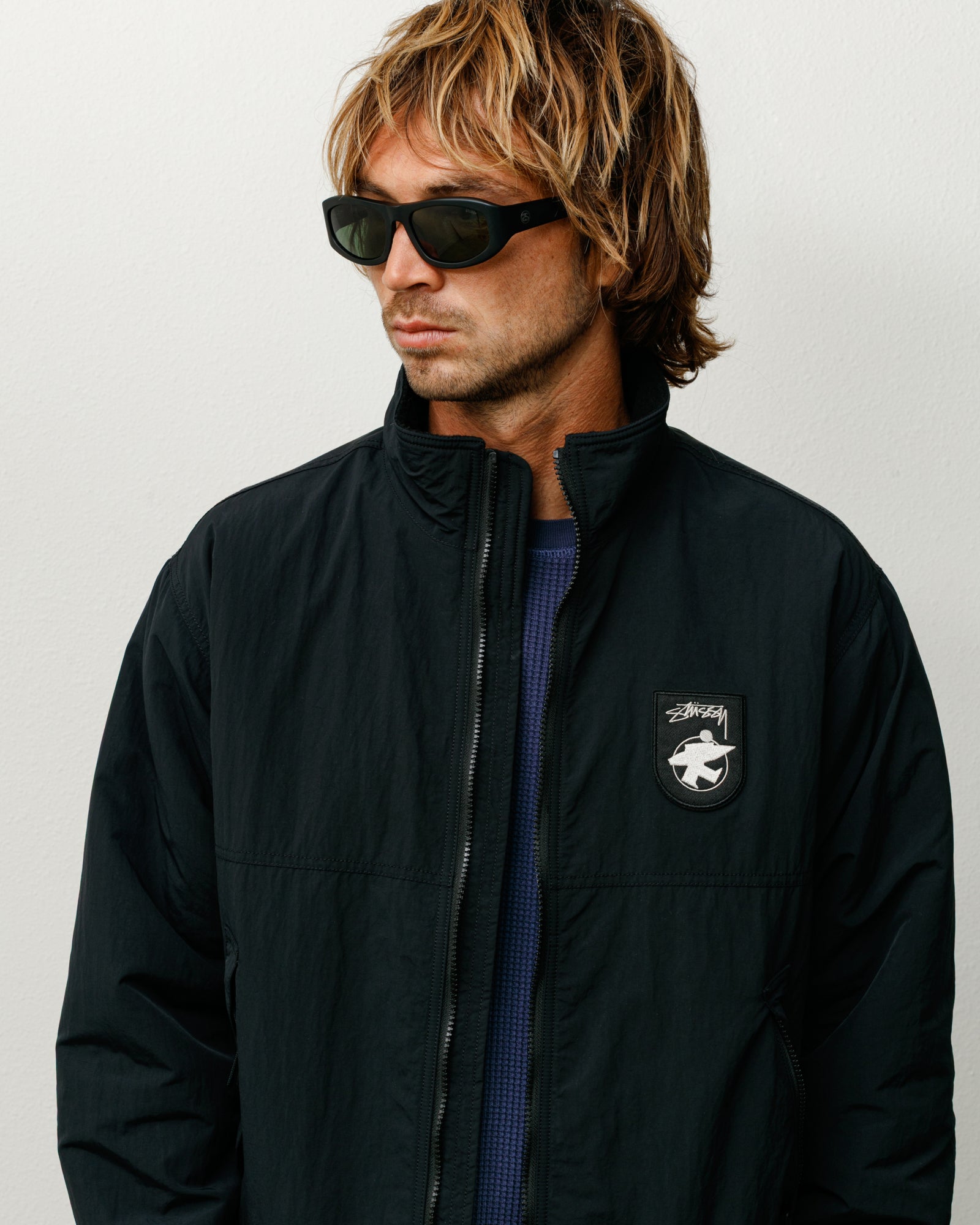 Landon Sunglasses – Matte Black/Green Lens | Eyegear | Stüssy UK