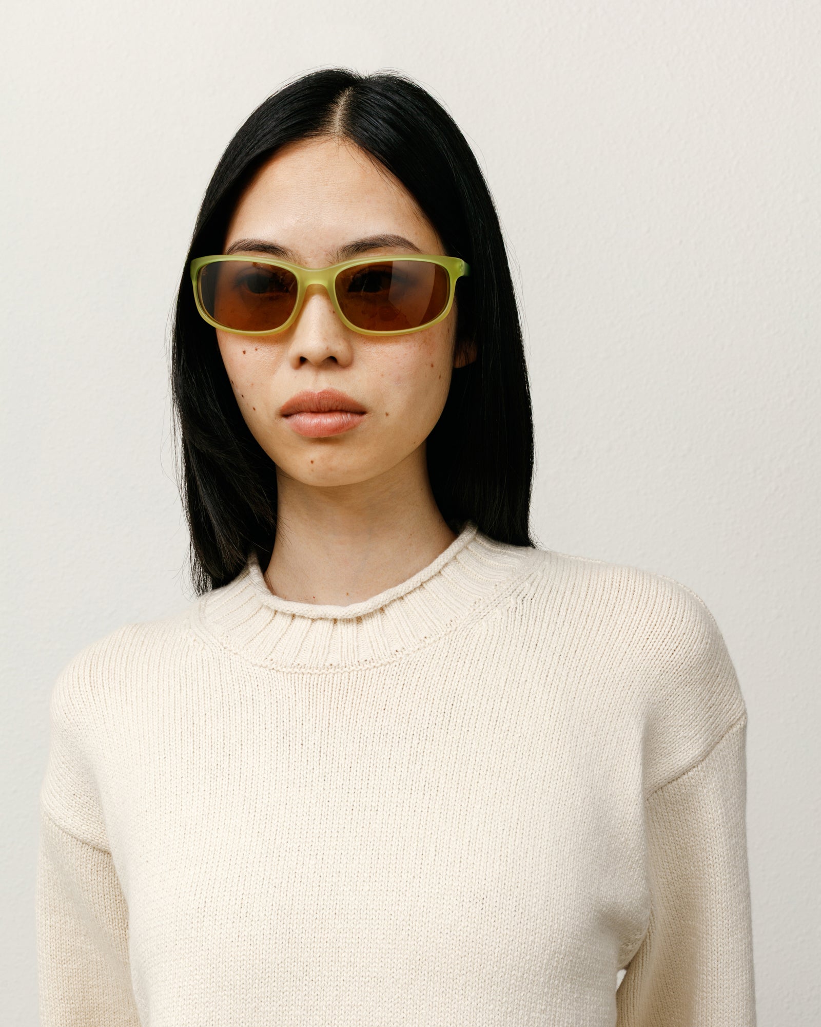 Julian Sunglasses Accessories In Frost Lime / Brown Lens