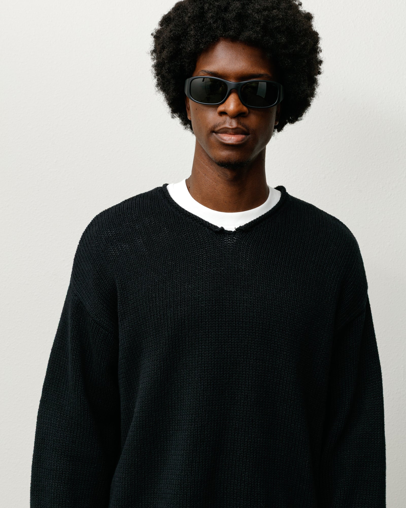 Mikey Sunglasses – Rubber Black/Dark Green Lens | Eyegear | Stüssy UK