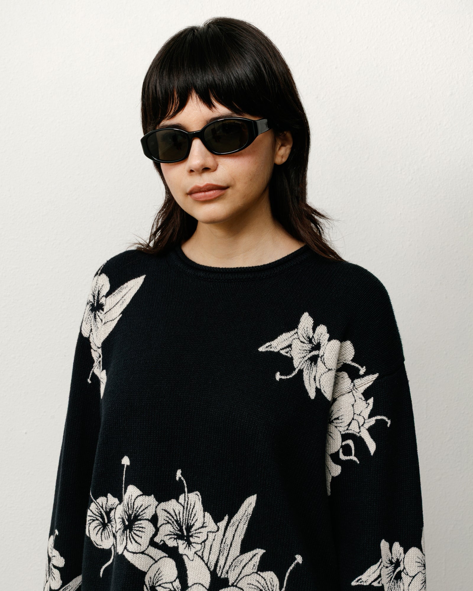 Roman Sunglasses – Black/Dark Green Lens | Eyegear | Stüssy UK