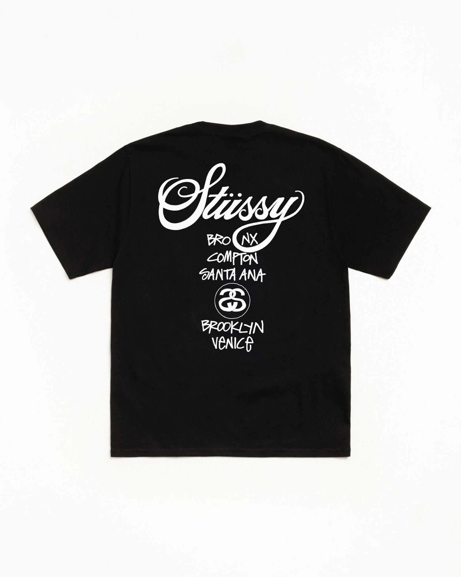 World Tour Tee – Black | Tees | Stüssy UK