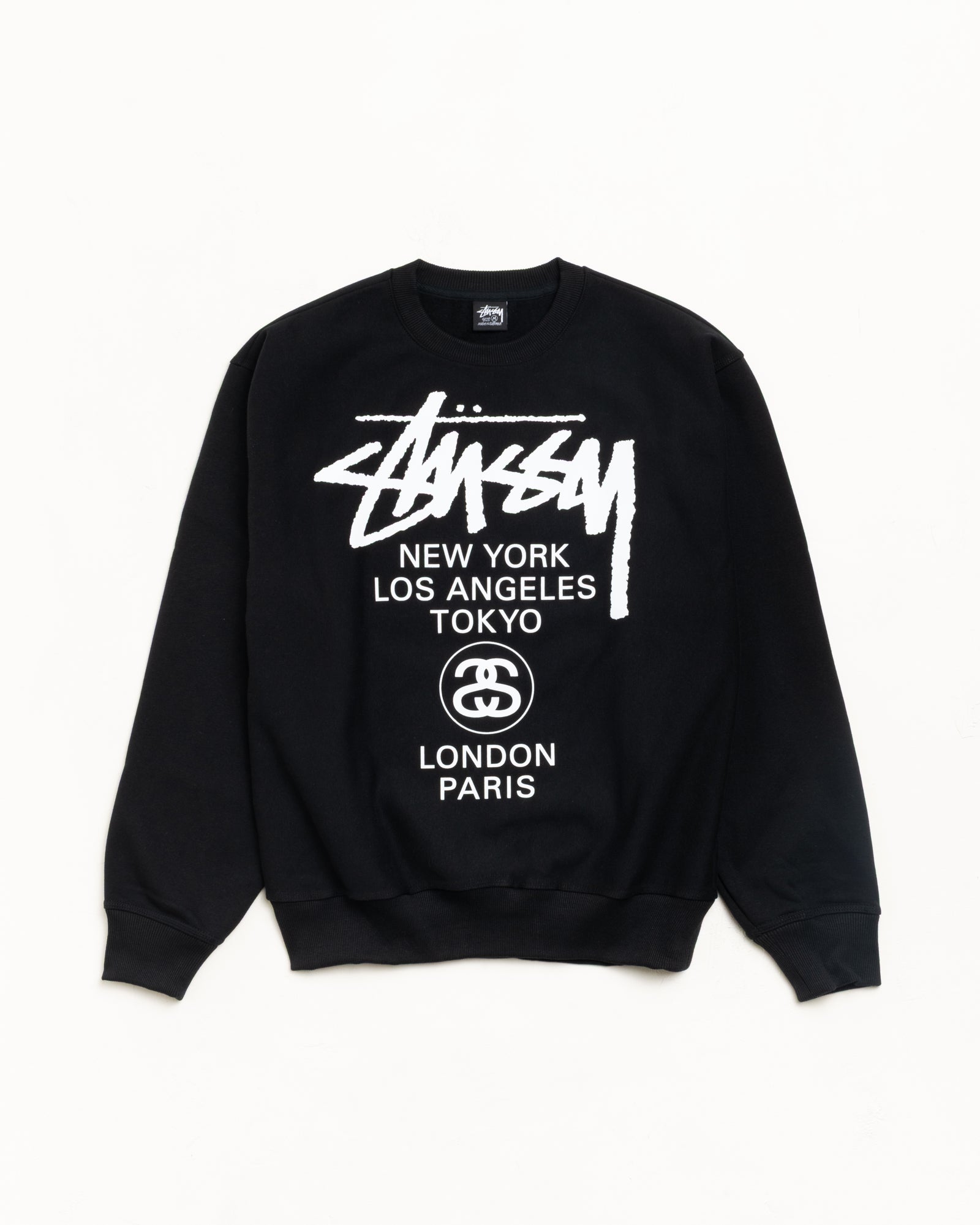 World Tour Crew Mens Long Sleeve In Black