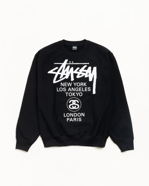 World Tour Crew Mens Long Sleeve In Black