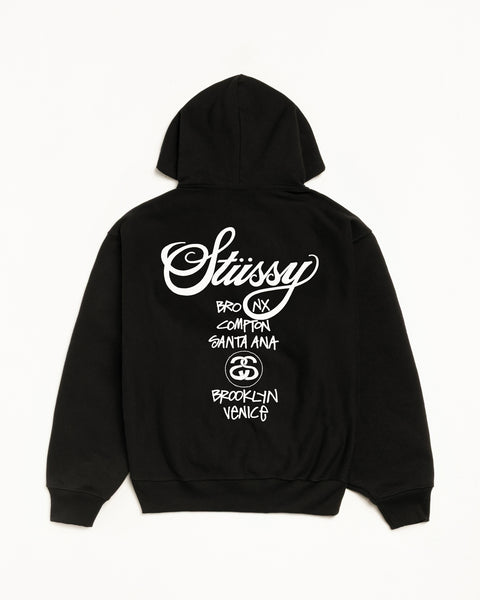 World Tour Hood Mens Long Sleeve In Black