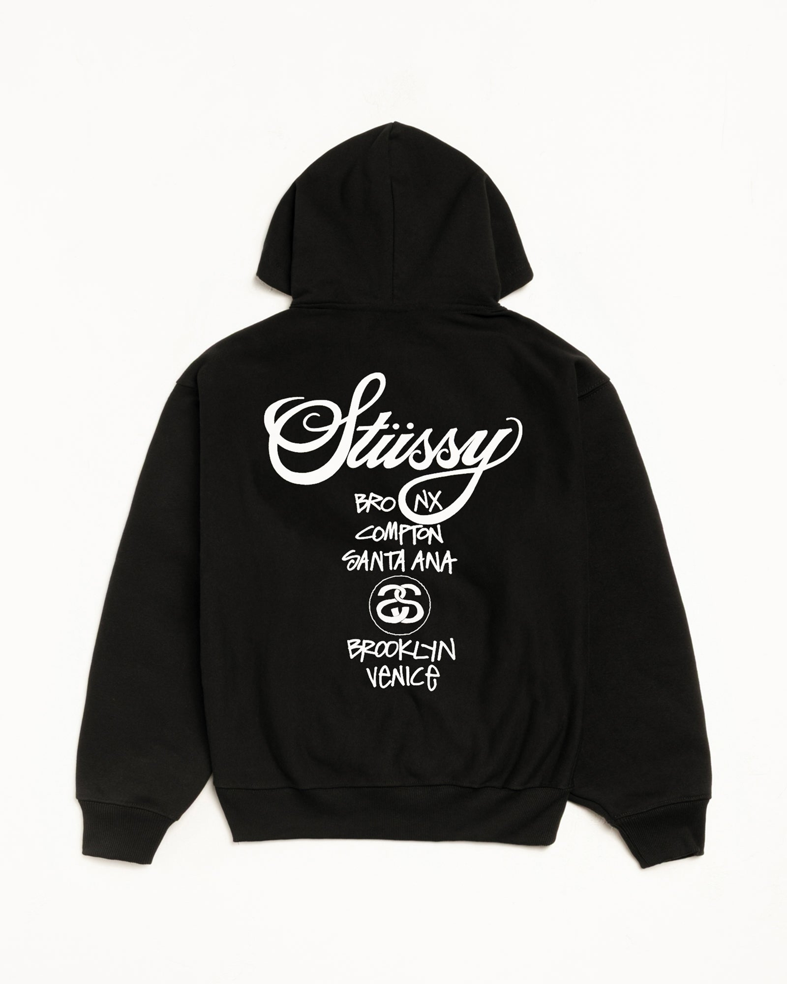 World Tour Hood Mens Long Sleeve In Black