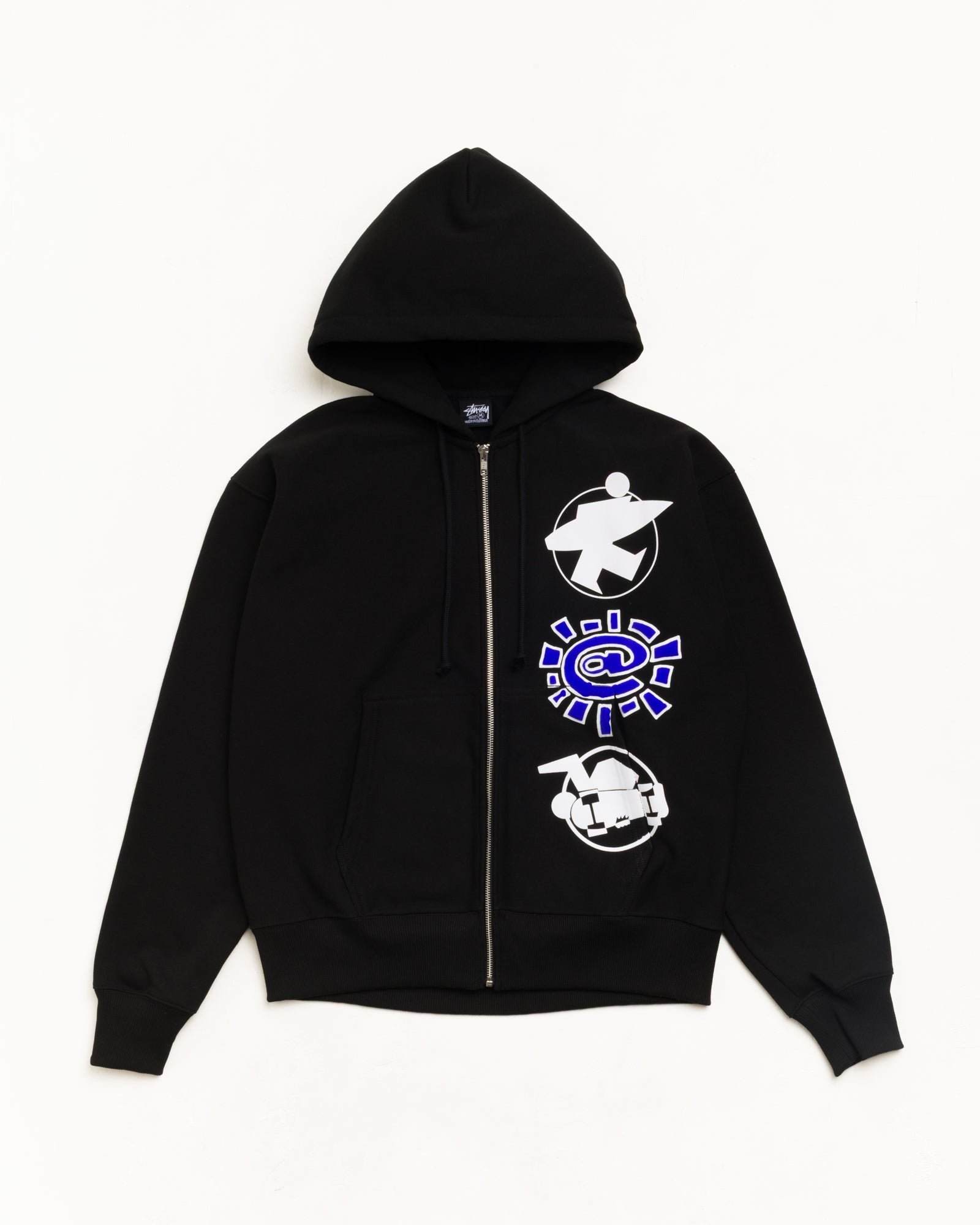 Always Stack Zip Hood Unisex Long Sleeve In Black