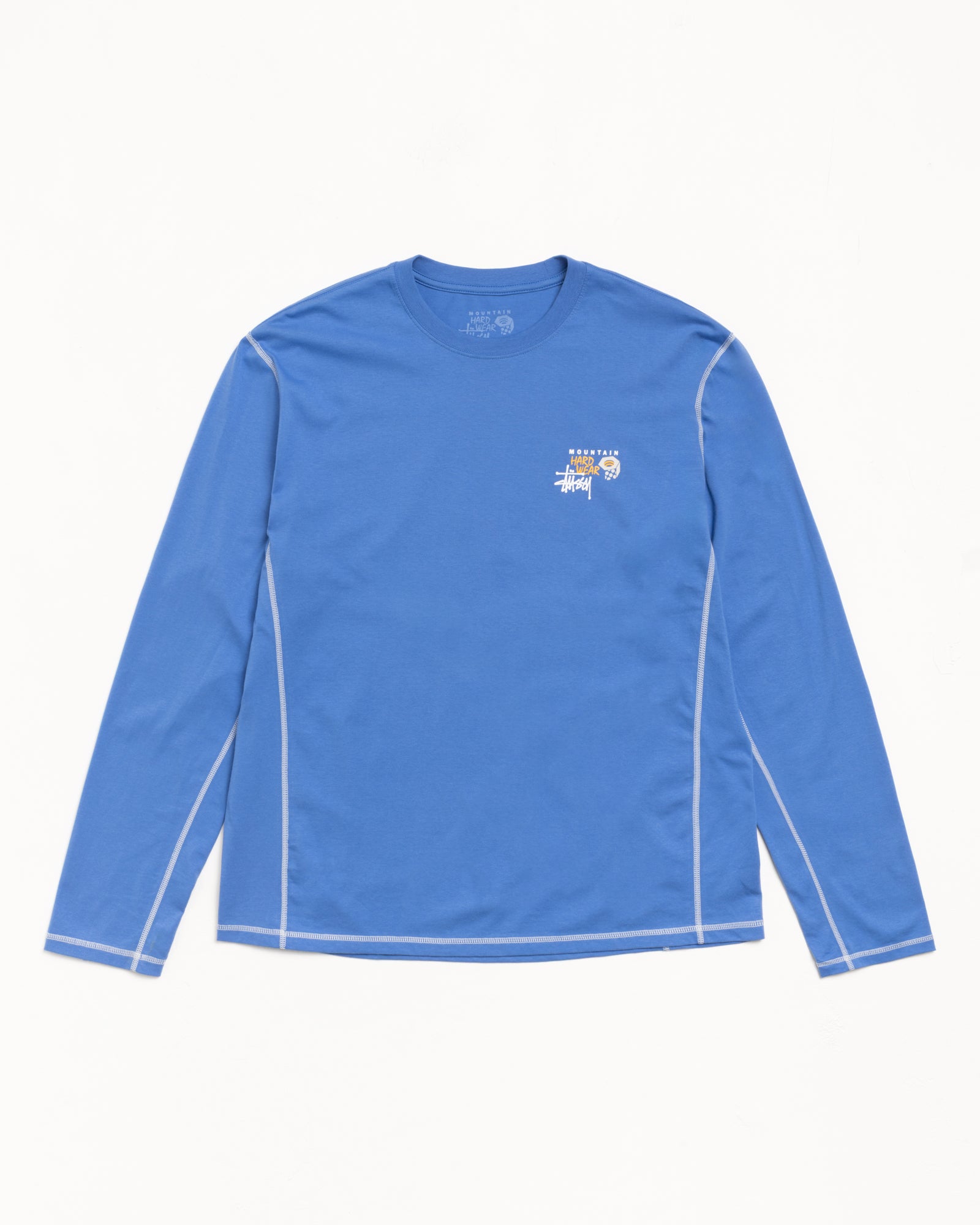 Stussy X Mhw Ls Tee Mens Long Sleeve In Artic Sky
