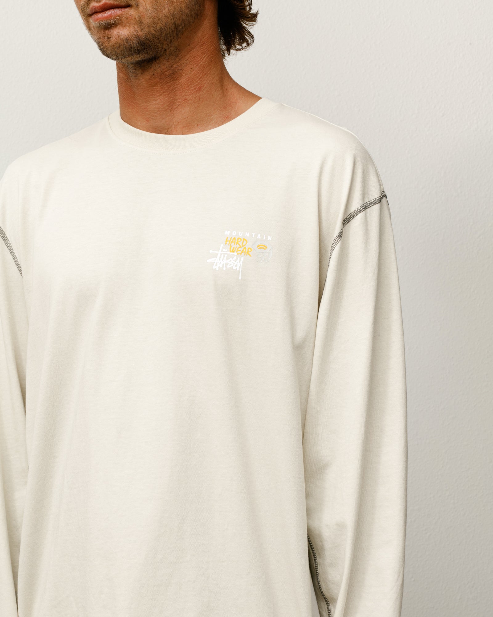 Stüssy & Mountain Hardwear Ls Tee – Stone | Tees | Stüssy UK
