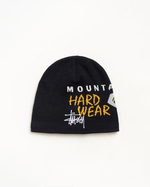 STÜSSY & MOUNTAIN HARDWEAR CAELUM BEANIE Stüssy & Mountain Hardwear Caelum™ Dome Beanie – Black | Headwear