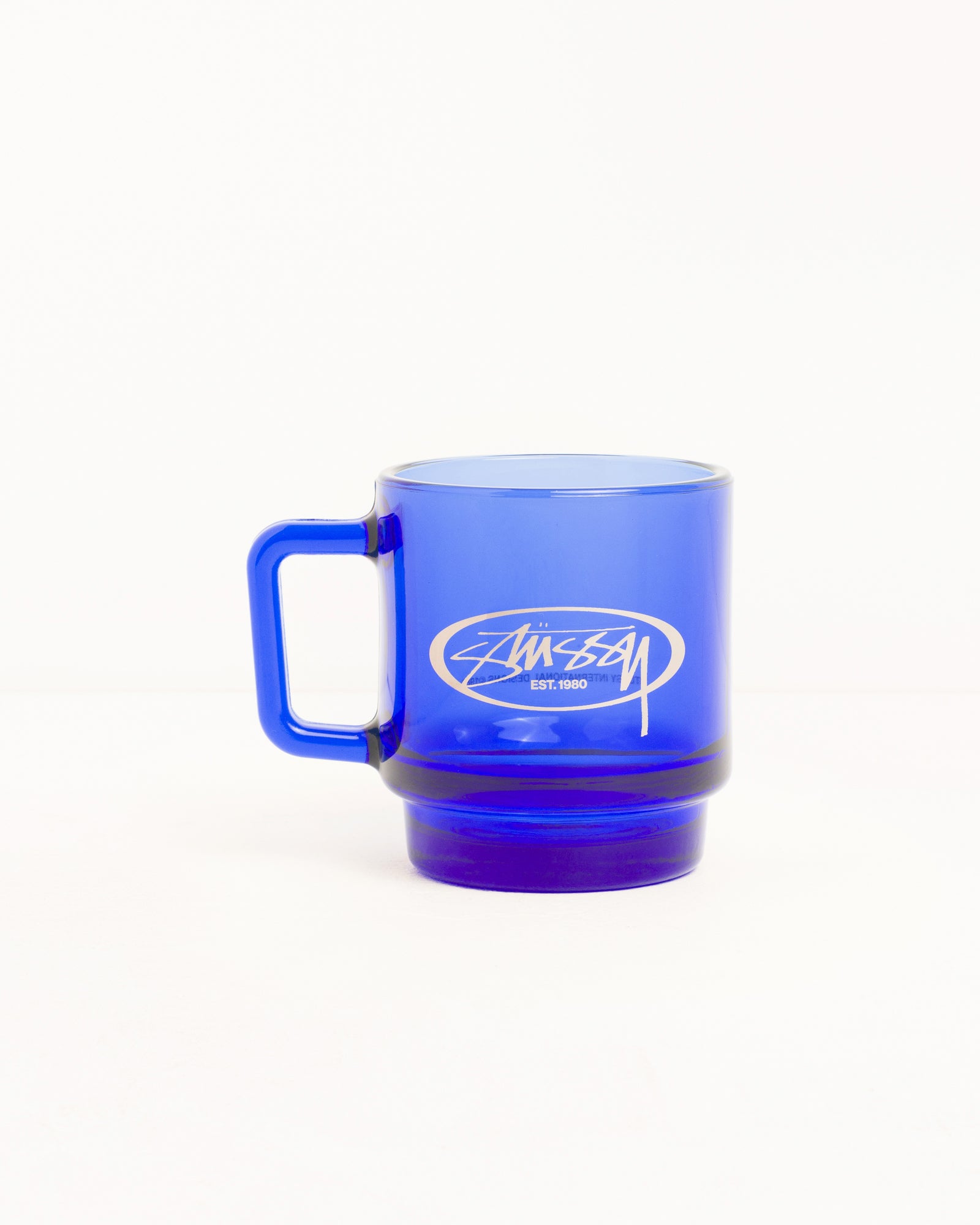 Oval Logo Glass Mug Unisex In Royal | hero:main:collection:new-arrivals-b,new-arrivals,shirts,tops-shirts,all,tees,outerwear,denim,knits,accessories,sunglasses,hoodies,sweats,mens-hoodies-sweatshirts,shorts,pants,bottoms,crew-sweats,zip-ups,swim,sweatpants,graphics,lazy-tees,swim,basic-9twenty,button-ups,shorts,cargos,denim-jeans,bottoms,bags,belts,wearables,gear,footwear,button-ups,basic-tops,jerseys,big-ol,classics,slim,jackets,all, | product-card-slider