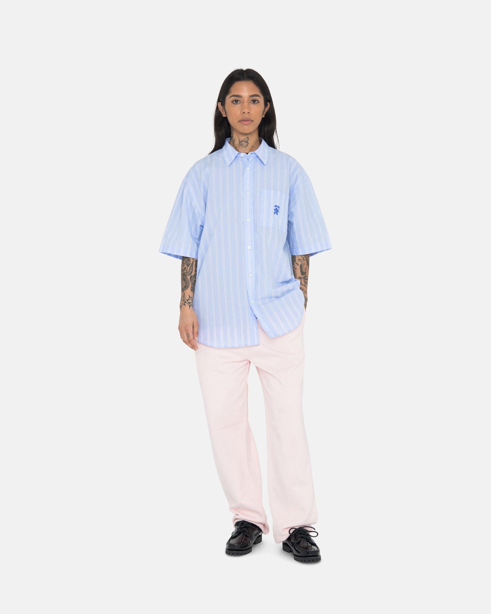 BOXY STRIPED SS SHIRT