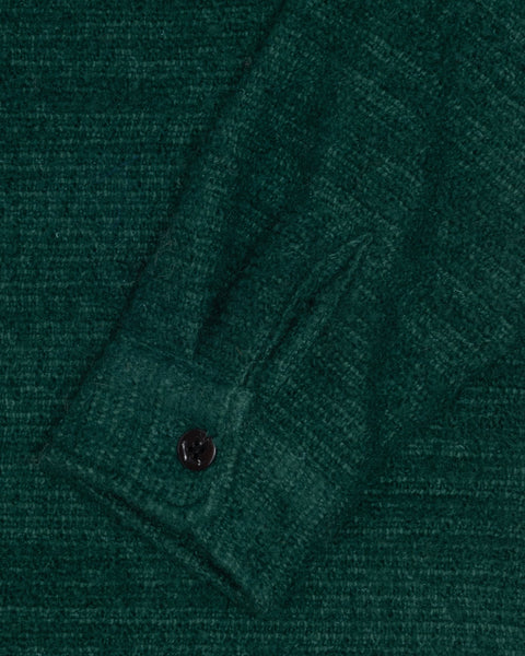Stüssy Boucle Wool Cpo Shirt Green Longsleeve