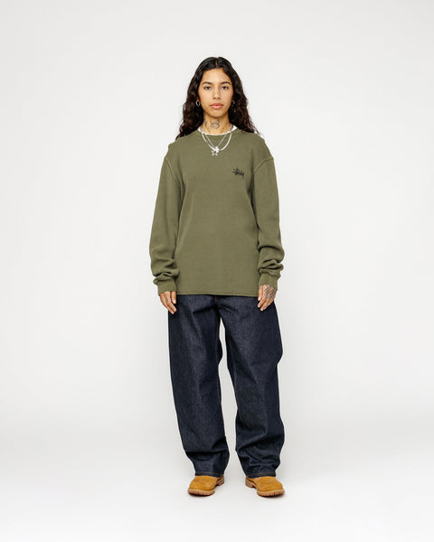 BASIC STOCK LS THERMAL OLIVE TOP