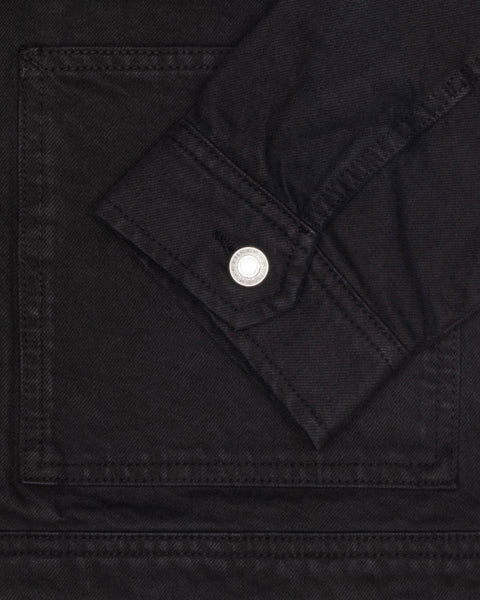 Stüssy Zip Work Jacket Overdyed Black Outerwear