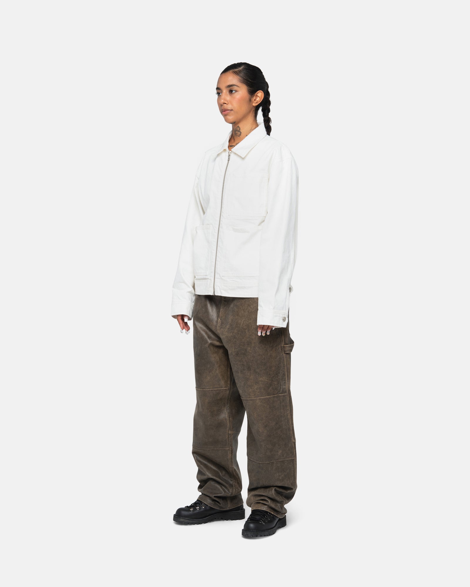 Zip Work Jacket Overdyed - Unisex Jackets & Outerwear | Stüssy 