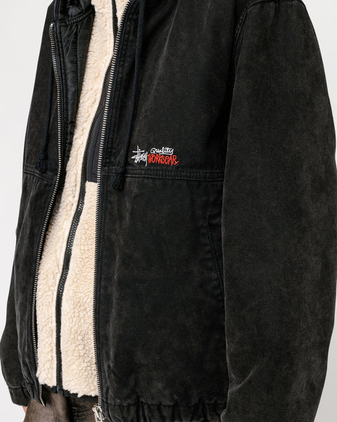 Work Jacket Insulated Canvas Black Outerwear