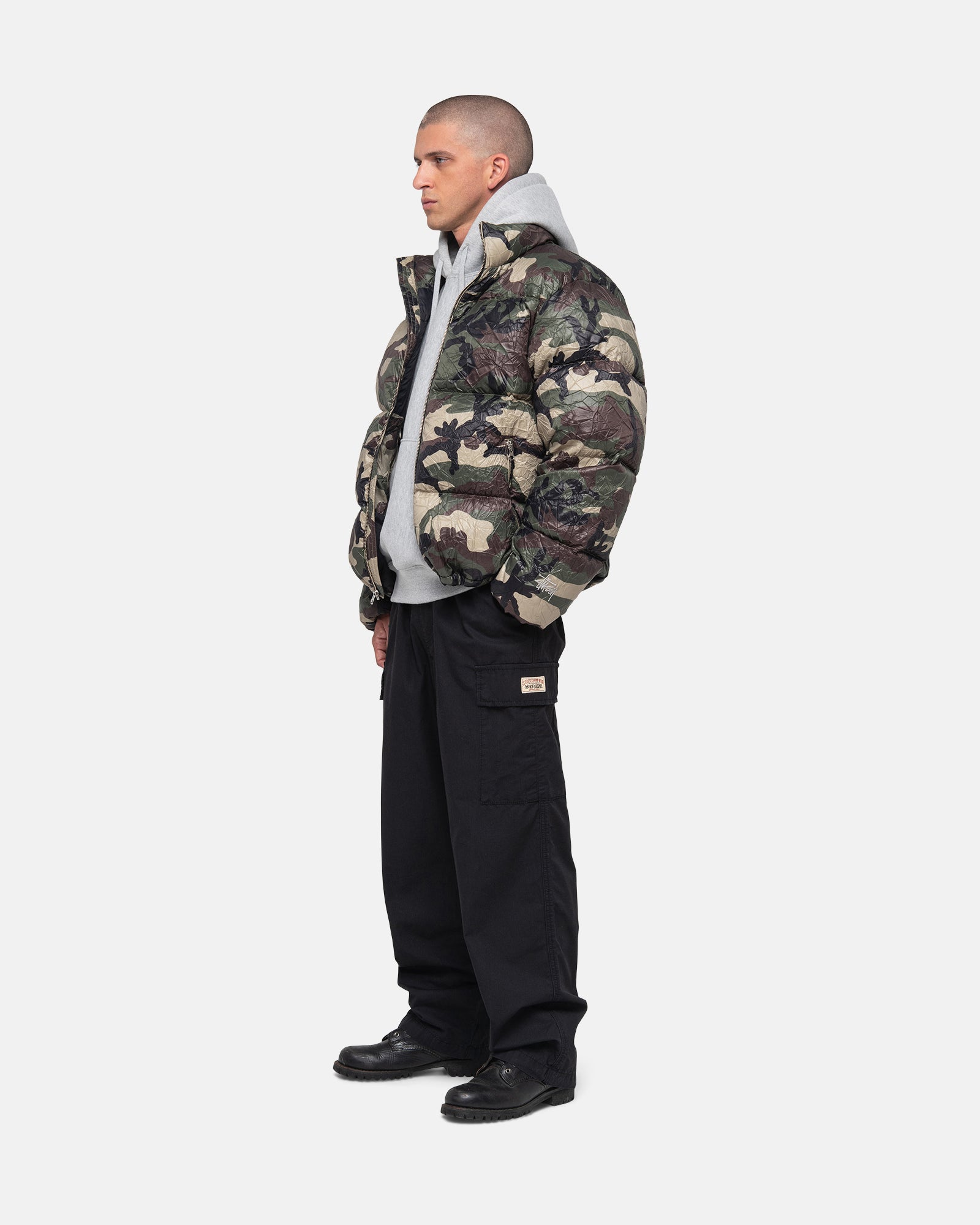 Down Puffer Wrinkled Nylon - Unisex Jackets & Outerwear | Stüssy 