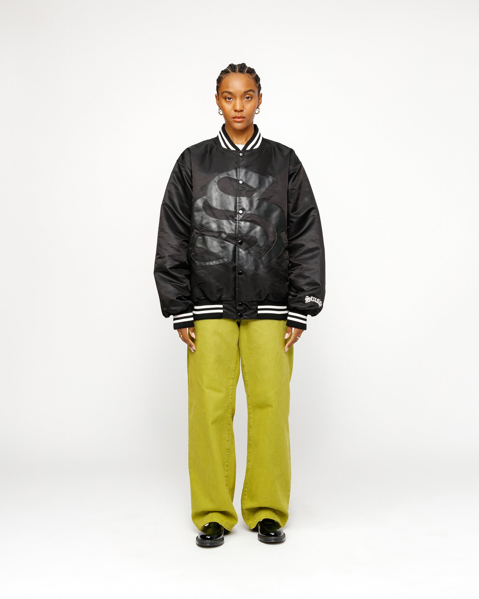 Stadium Jacket Gothic S in black – Stüssy UK