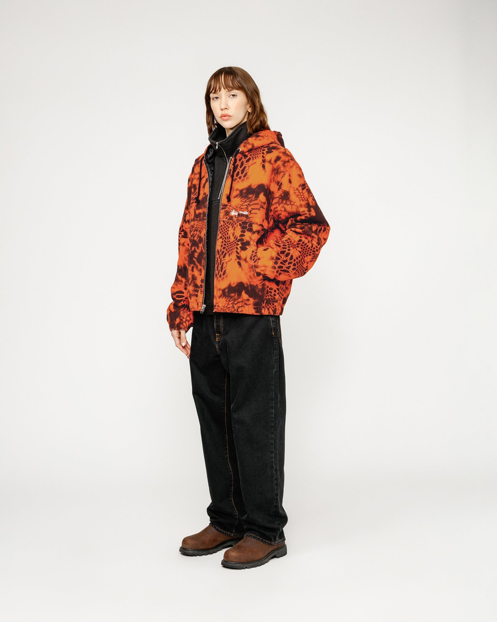 Stussy camo sale jacket