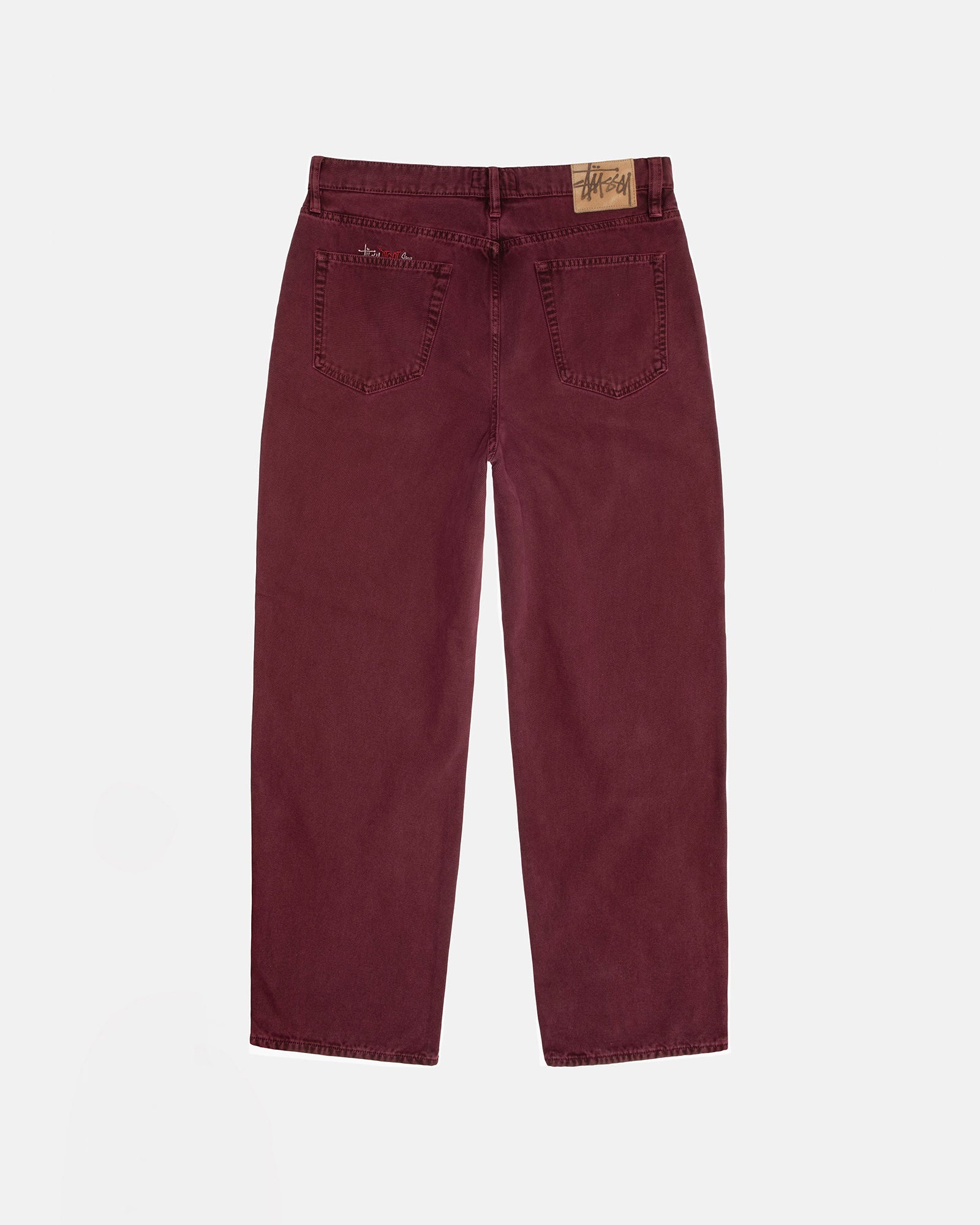 Big Ol' Jean Washed Canvas in wine – Stüssy UK