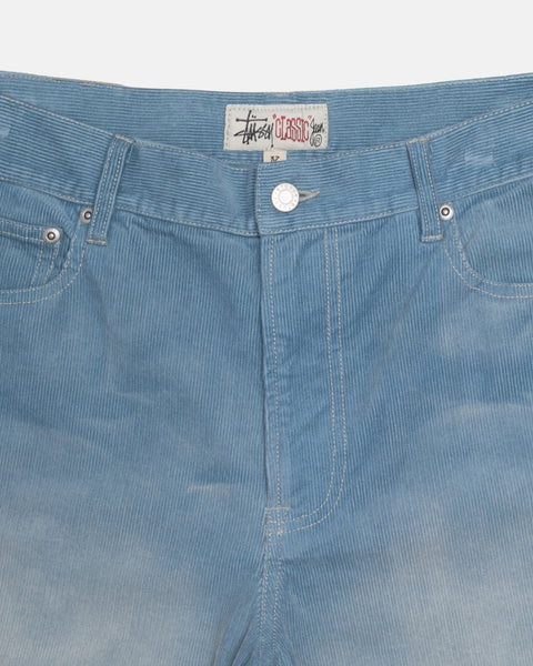 Stüssy Classic Jean Faded Corduroy Denim Blue Jeans