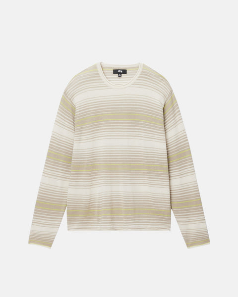 Stüssy Horizontal Stripe Sweater Natural Knit