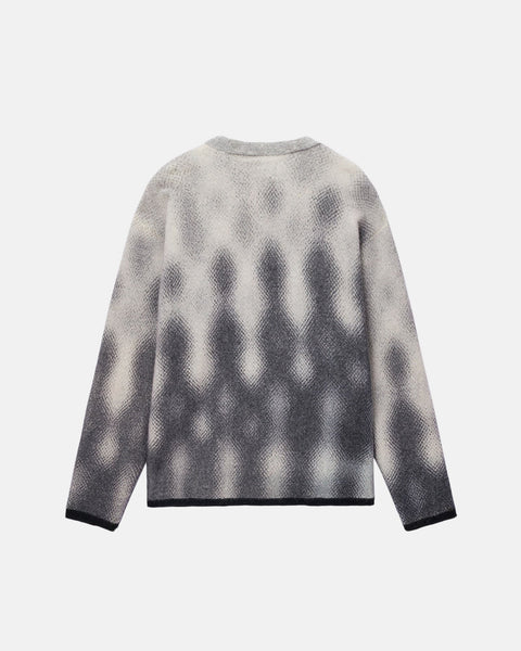 Stüssy Gradient Dot Brushed Sweater Grey Knit
