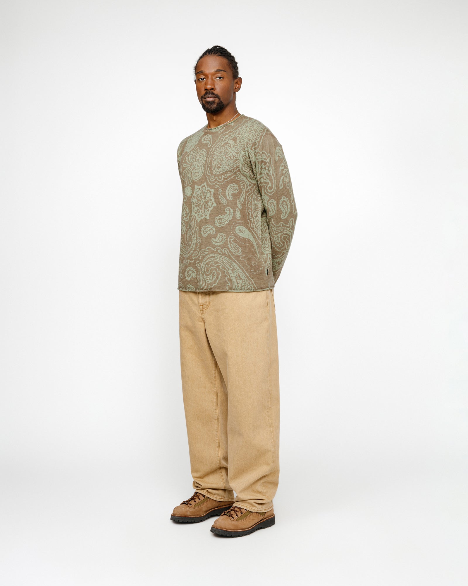 PAISLEY SWEATER BROWN KNITS