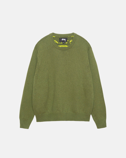 Stüssy Laguna Icon Sweater Dark Green Knits