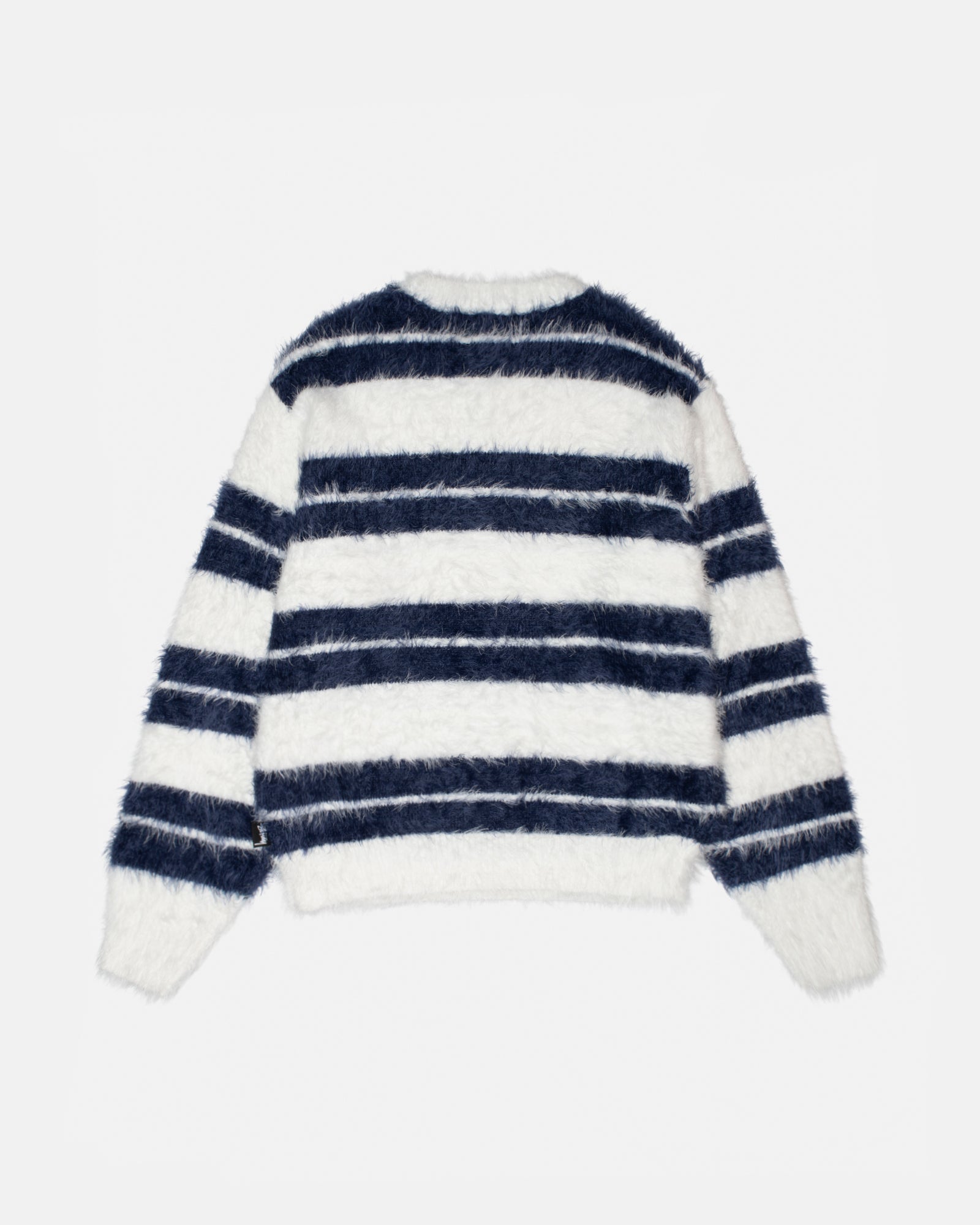 Hairy Stripe Crew Sweater in ivory/navy – Stüssy UK