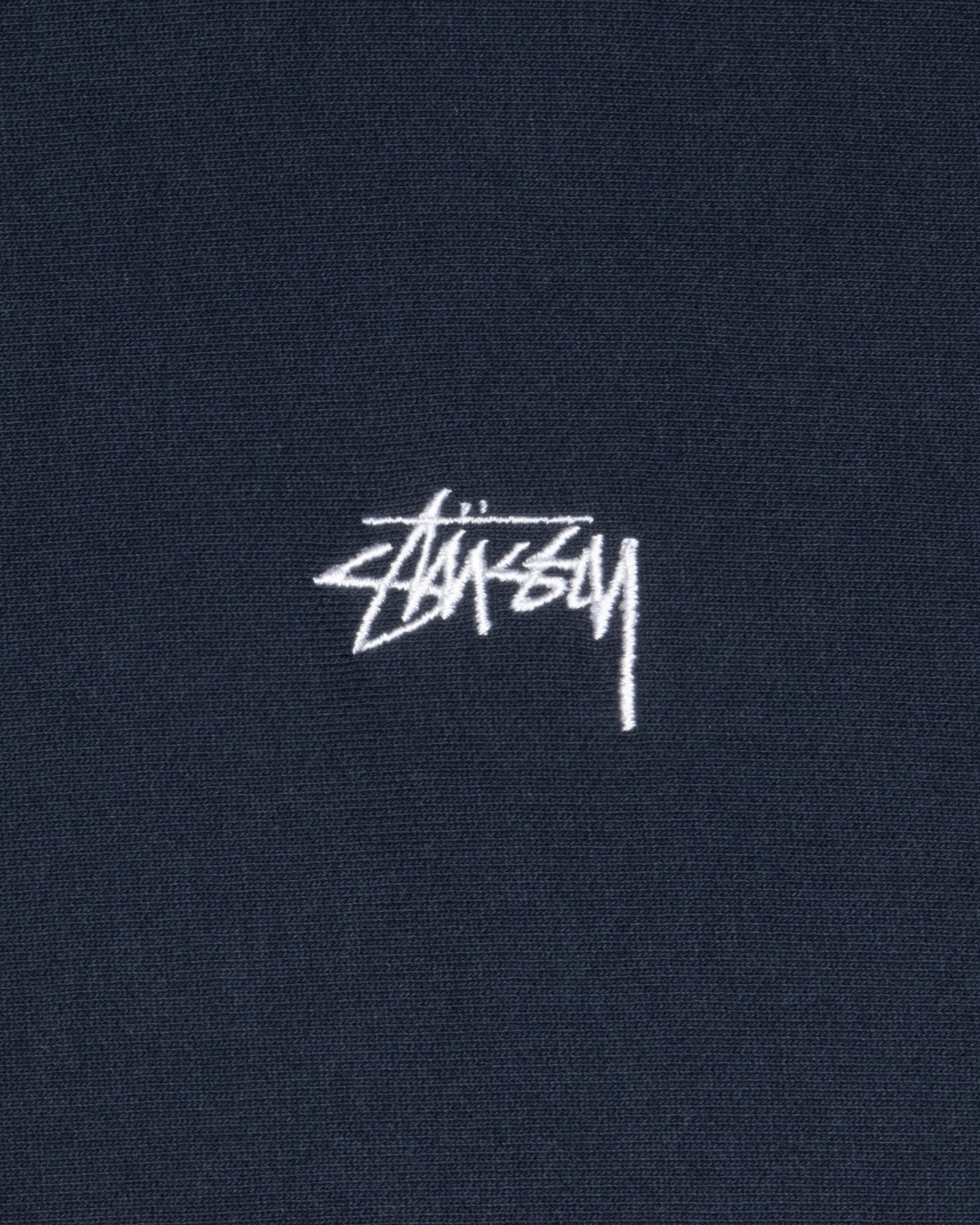 Stüssy Stock Logo Zip Hoodie Navy Sweats