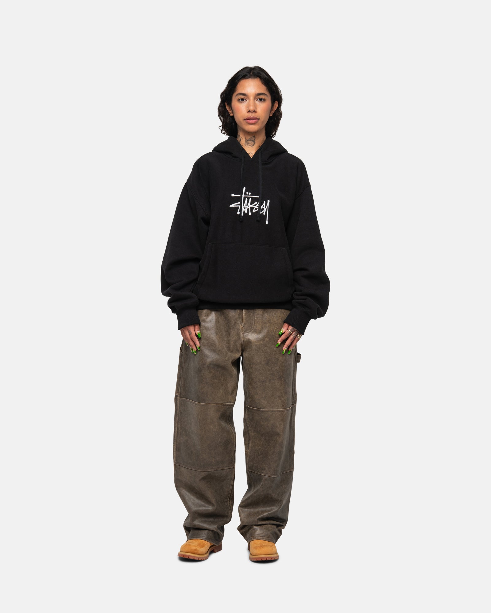 Stussy basic sales hoodie sweatshirt