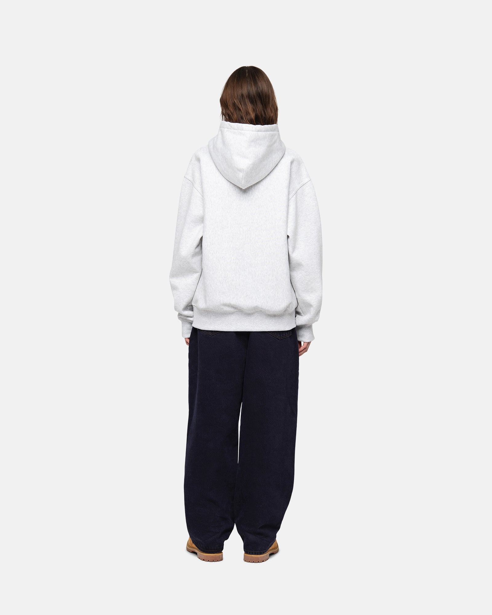 Stussy oval hot sale applique hoodie