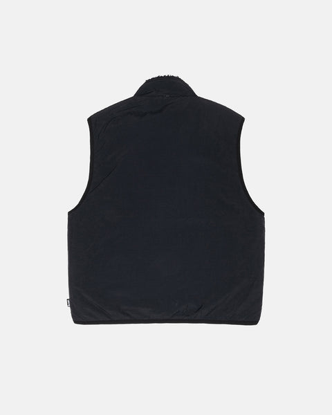 Stüssy Sherpa Reversible Vest Black Outerwear