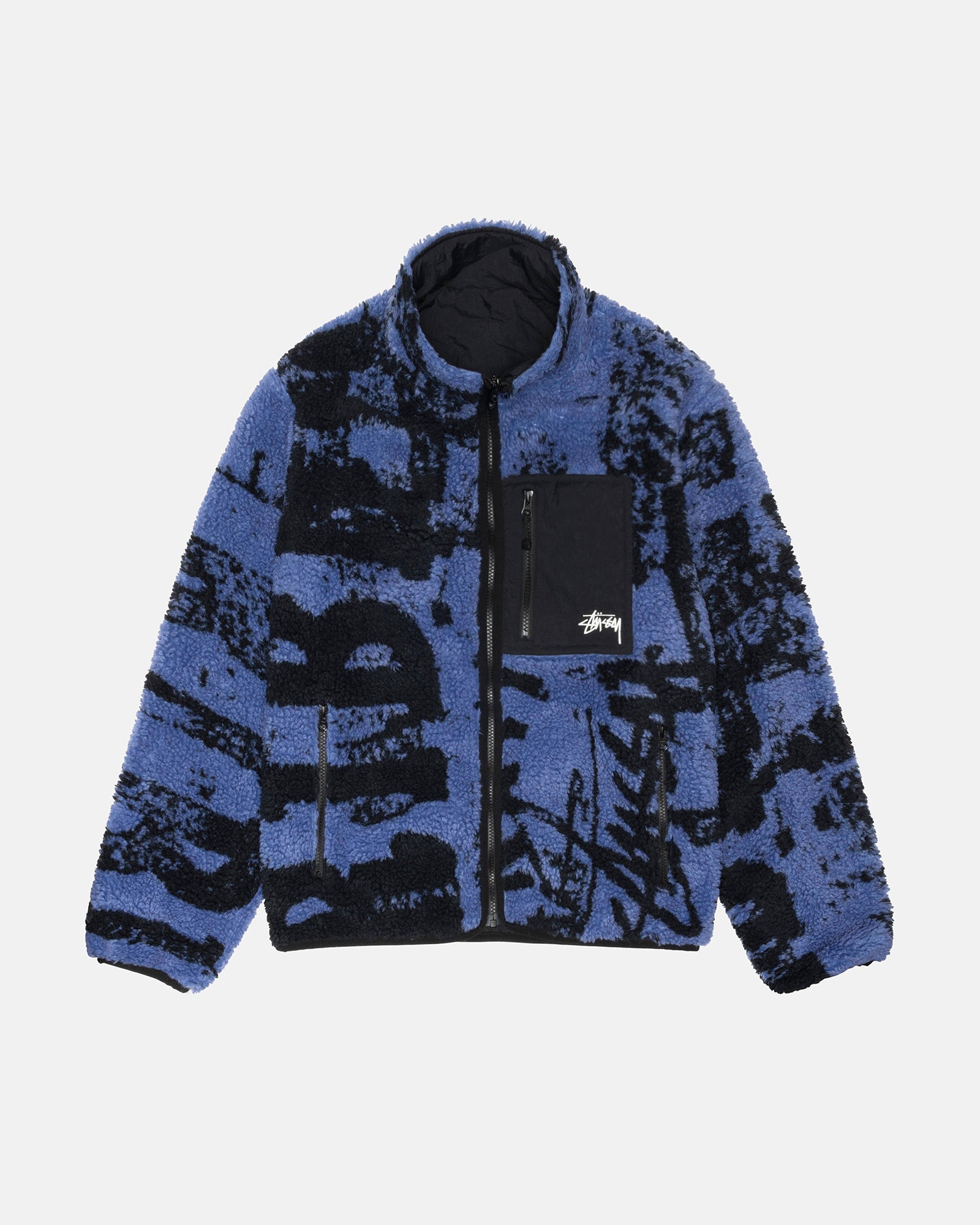 Stussy reversible clearance fleece