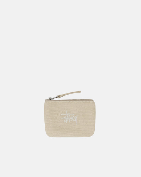 Stüssy Canvas Coin Pouch Natural Accessory