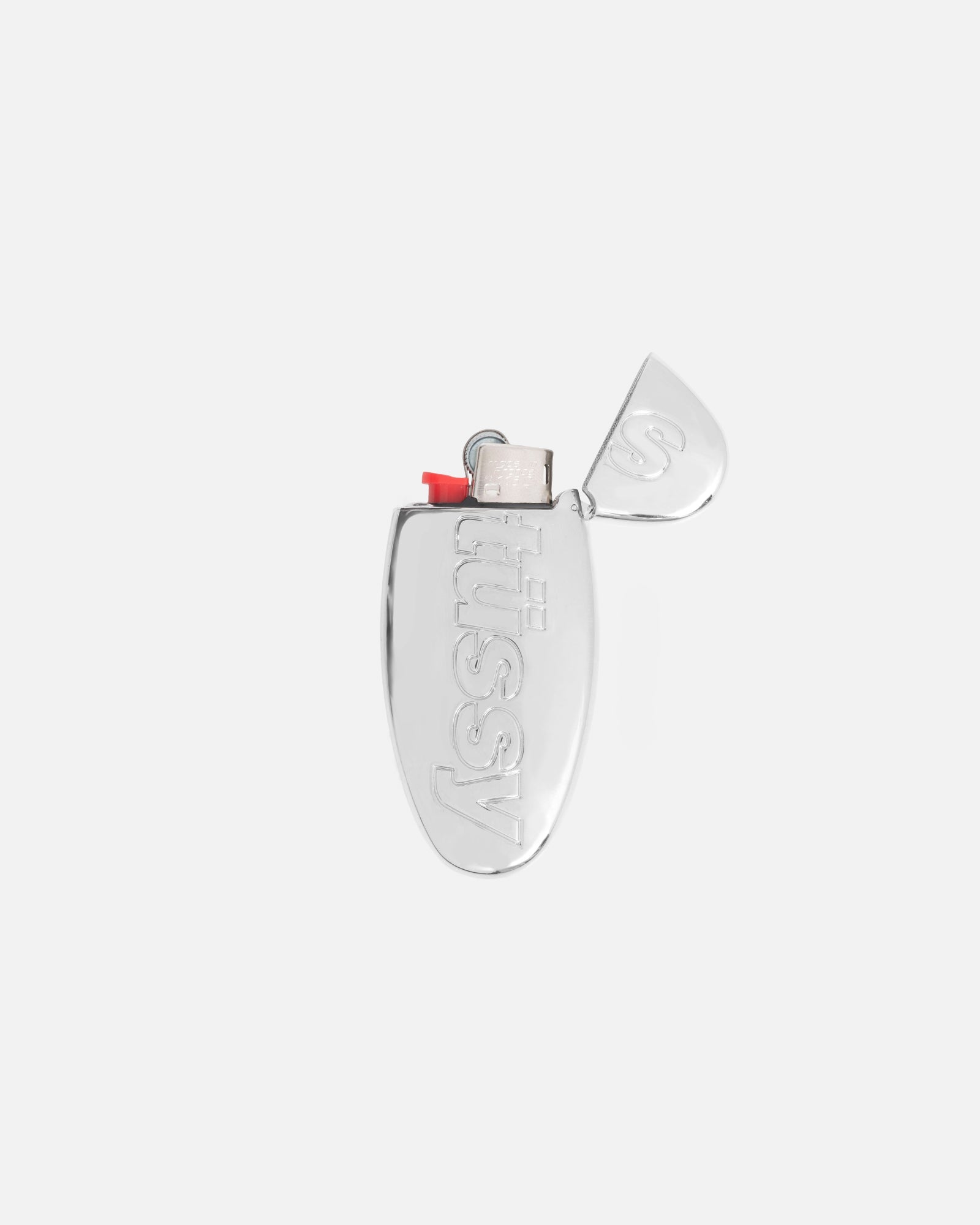 Stüssy Metal Pill Lighter Case Silver Accessories