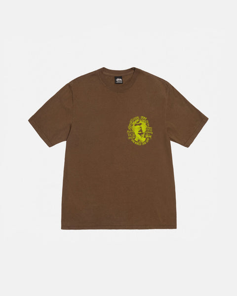 Stüssy Camelot Tee Pigment Dyed Brown Shortsleeve