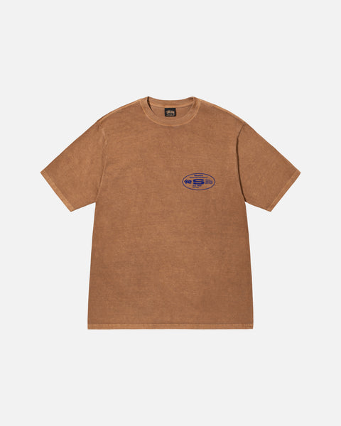 Stüssy Oval Corp. Tee Pigment Dyed Almond Shortsleeve