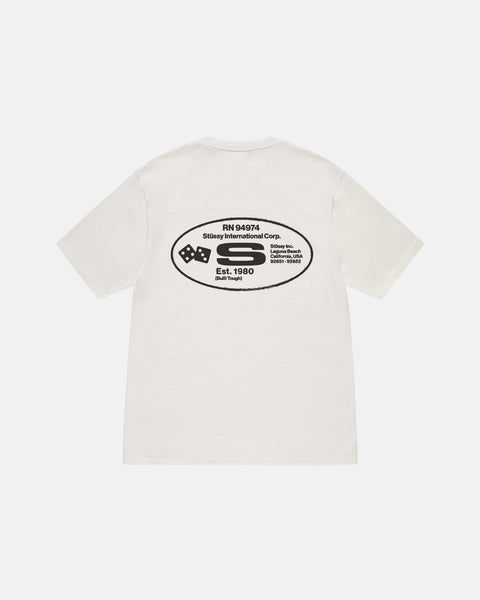 Stüssy Oval Corp. Tee Pigment Dyed Natural Shortsleeve
