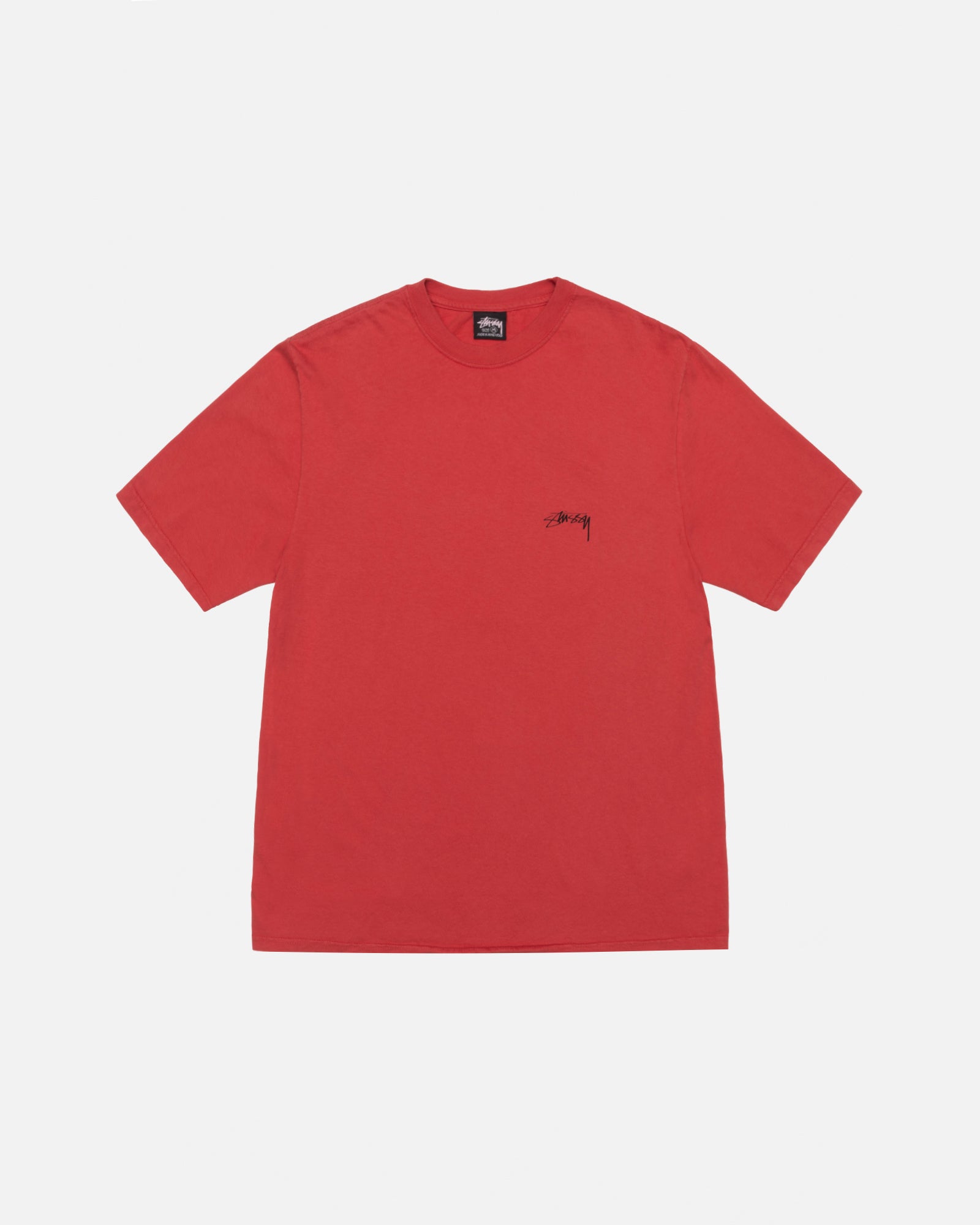 Stüssy Smooth Stock Tee Pigment Dyed Guava Shortsleeve