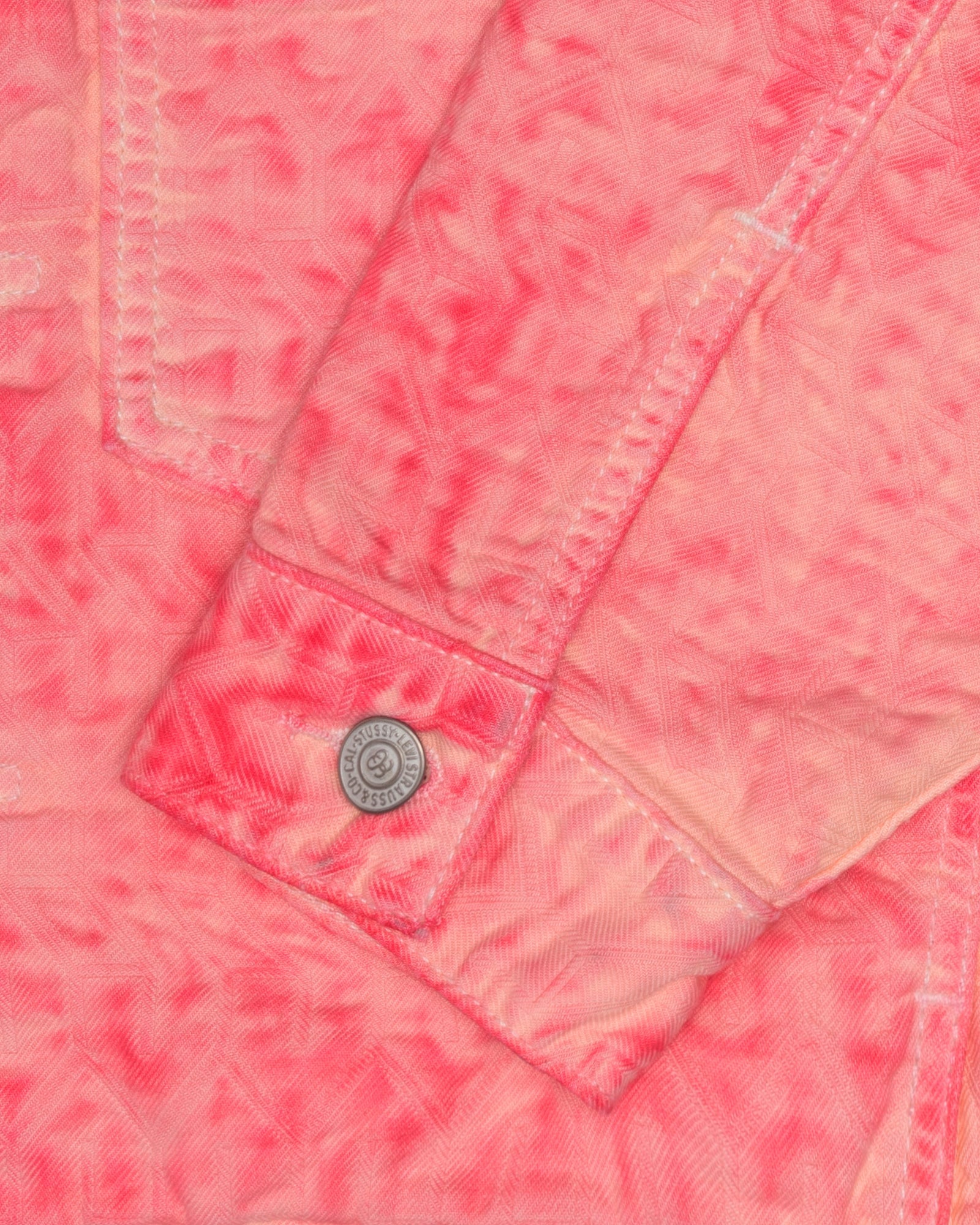 STÜSSY & LEVI'S DYED JACQUARD TRUCKER JACKET