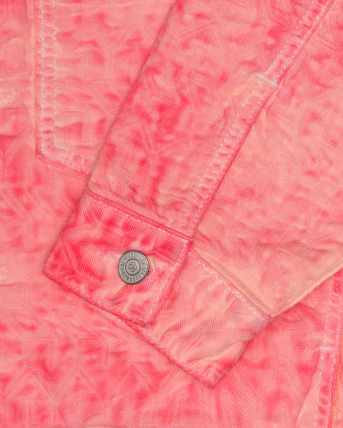 Stüssy & Levi'S Dyed Jacquard Trucker Jacket Stüssy & Levi'S Dyed Jacquard Trucker Jacket Pink Outerwear Outerwear