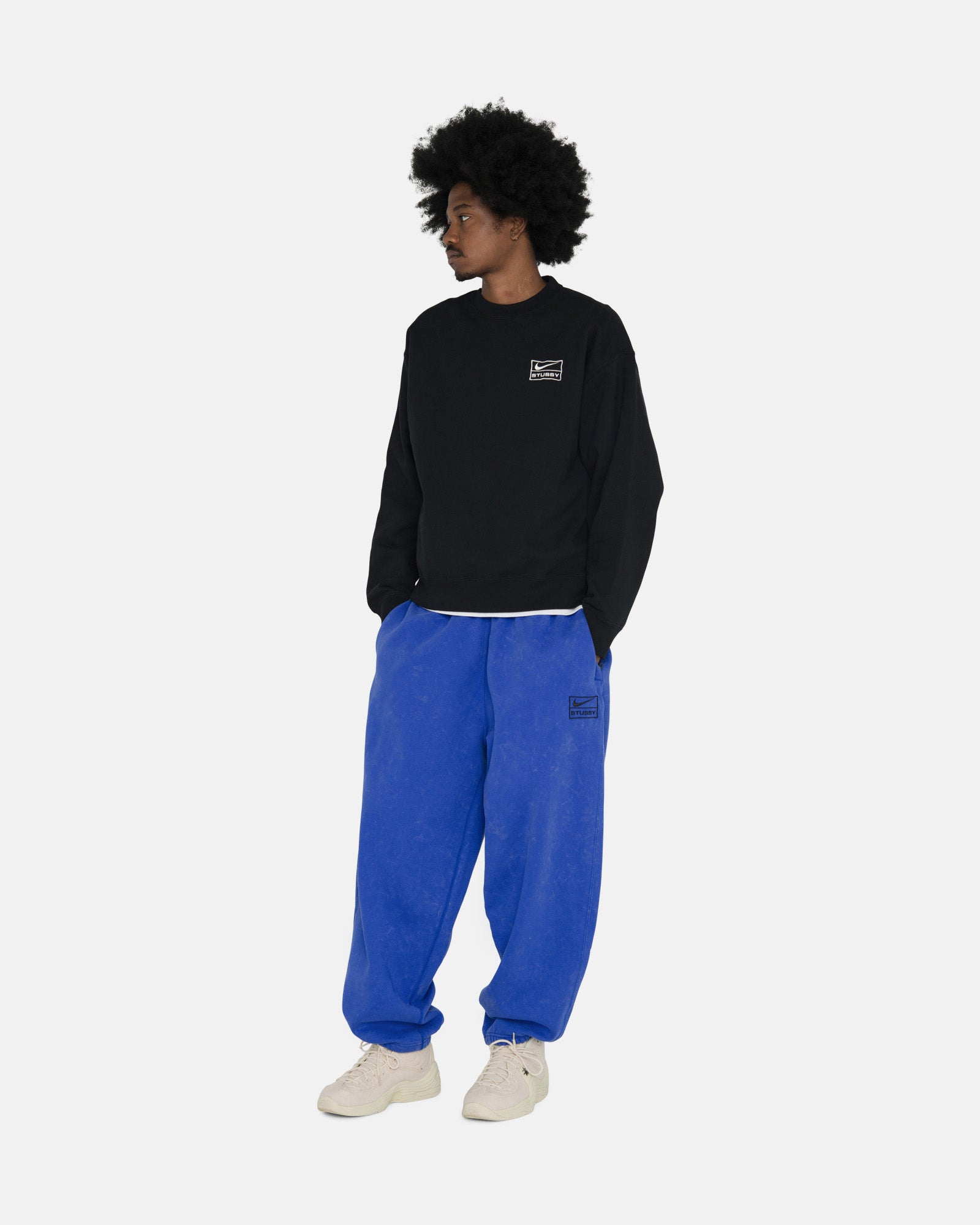 STUSSY & NIKE FLEECE PANT BLUE XLサイズ | www.fleettracktz.com