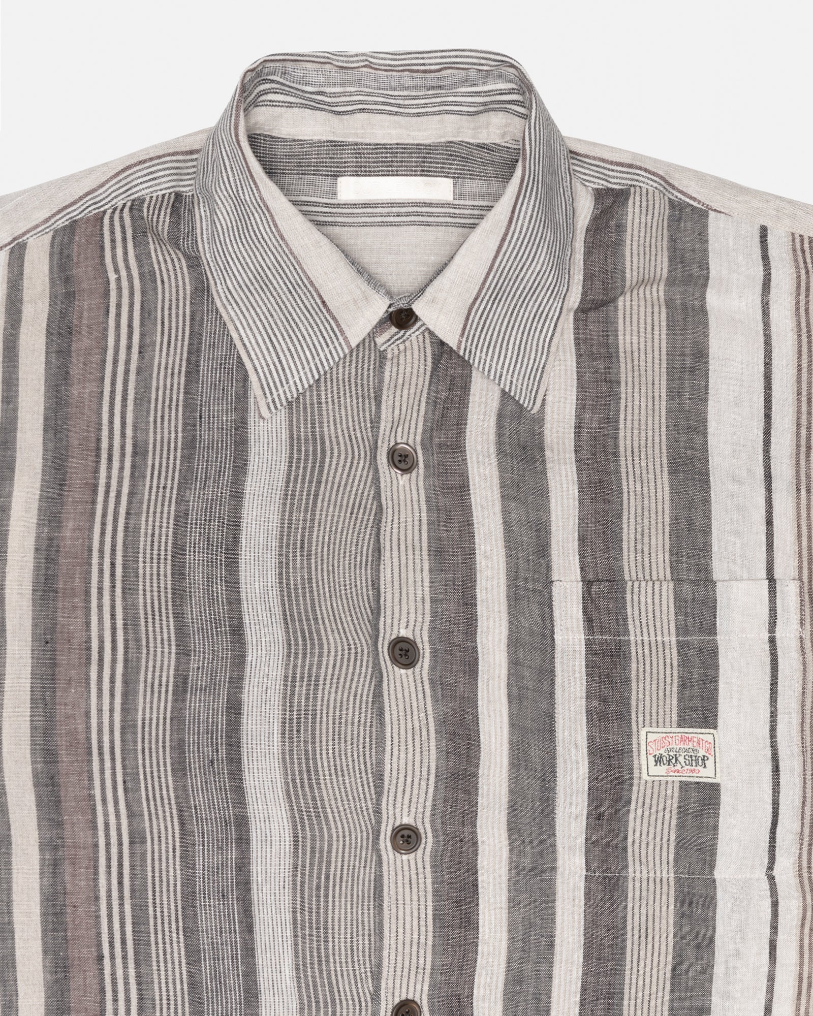 STUSSY OUR LEGACY STRIPED SHIRT SIZE M-
